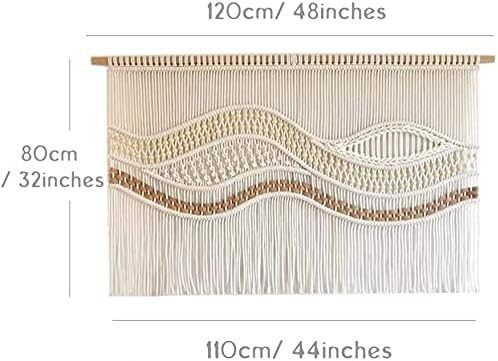 Boho Tassel Knitted Macrame Wall Hanging