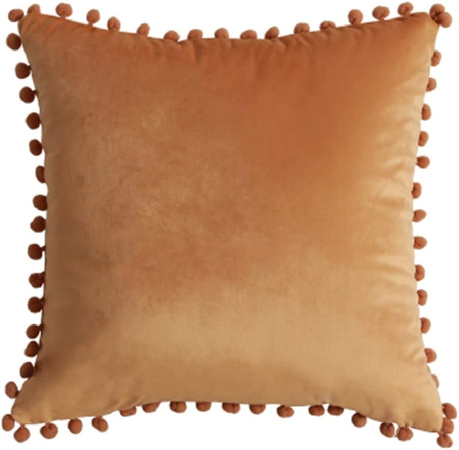 Minimalist Tassel Velvet Throw Pillow Covers