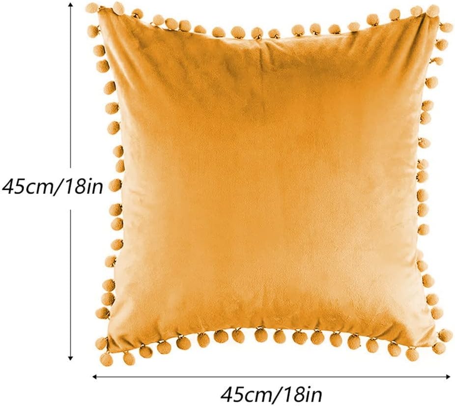 Minimalist Tassel Velvet Throw Pillow Covers