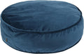 Teal Round Velvet Floor Cushion Pillow