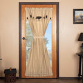 Crow Star Applique Door Window Curtain Set