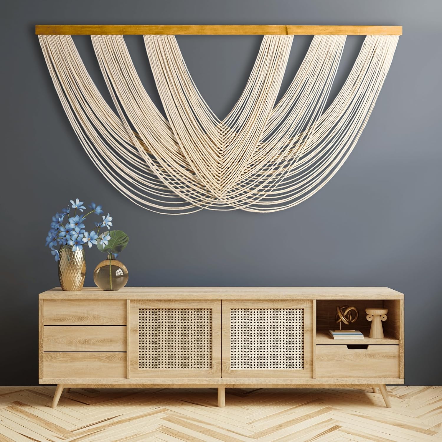 Neutral Extra Large Boho Macrame Wall Hanging