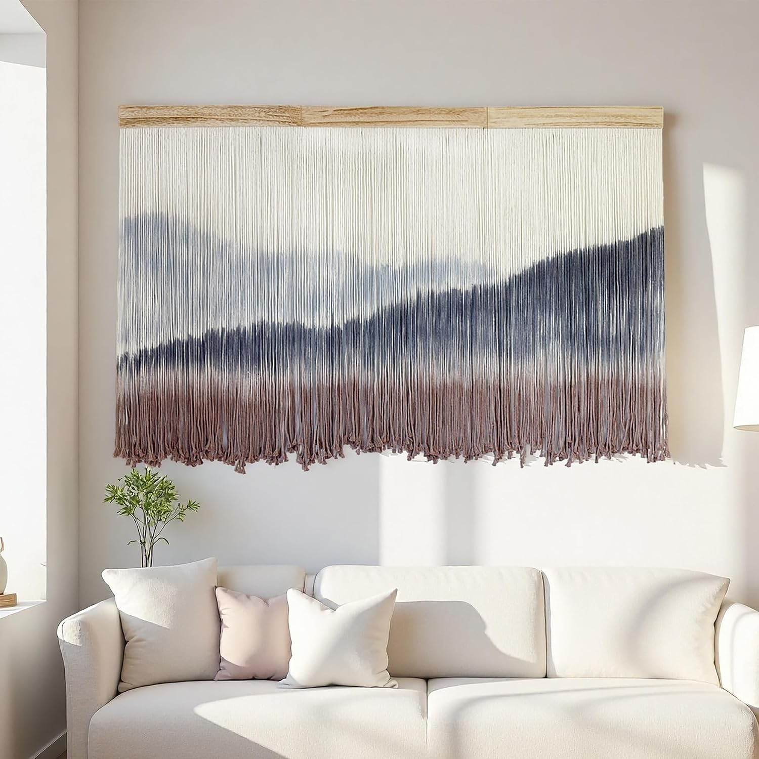 Dip Dye Extra Large Macrame Wall Hanging Tapestry