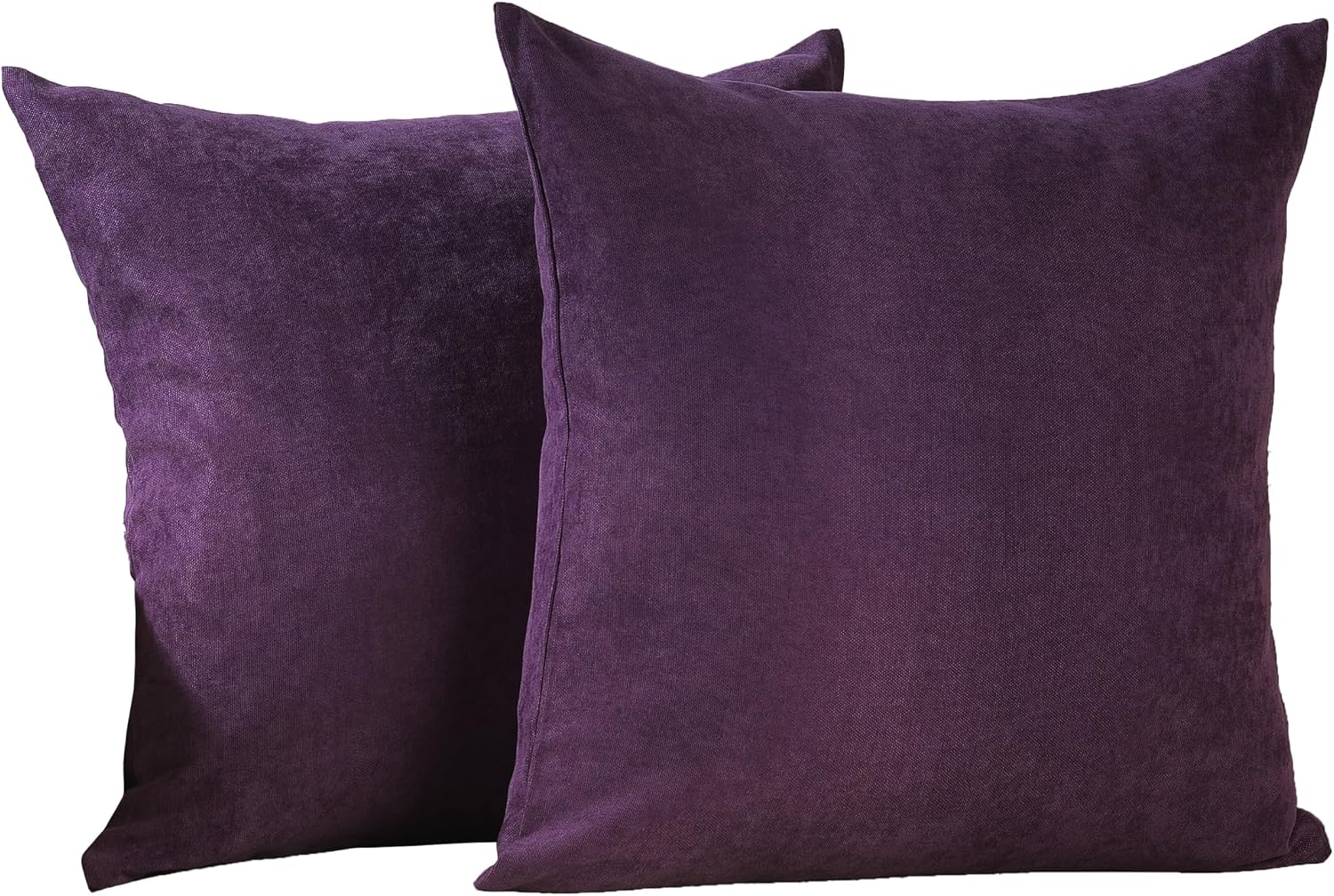 Purple Velvet Throw Pillow Covers 2 Pack