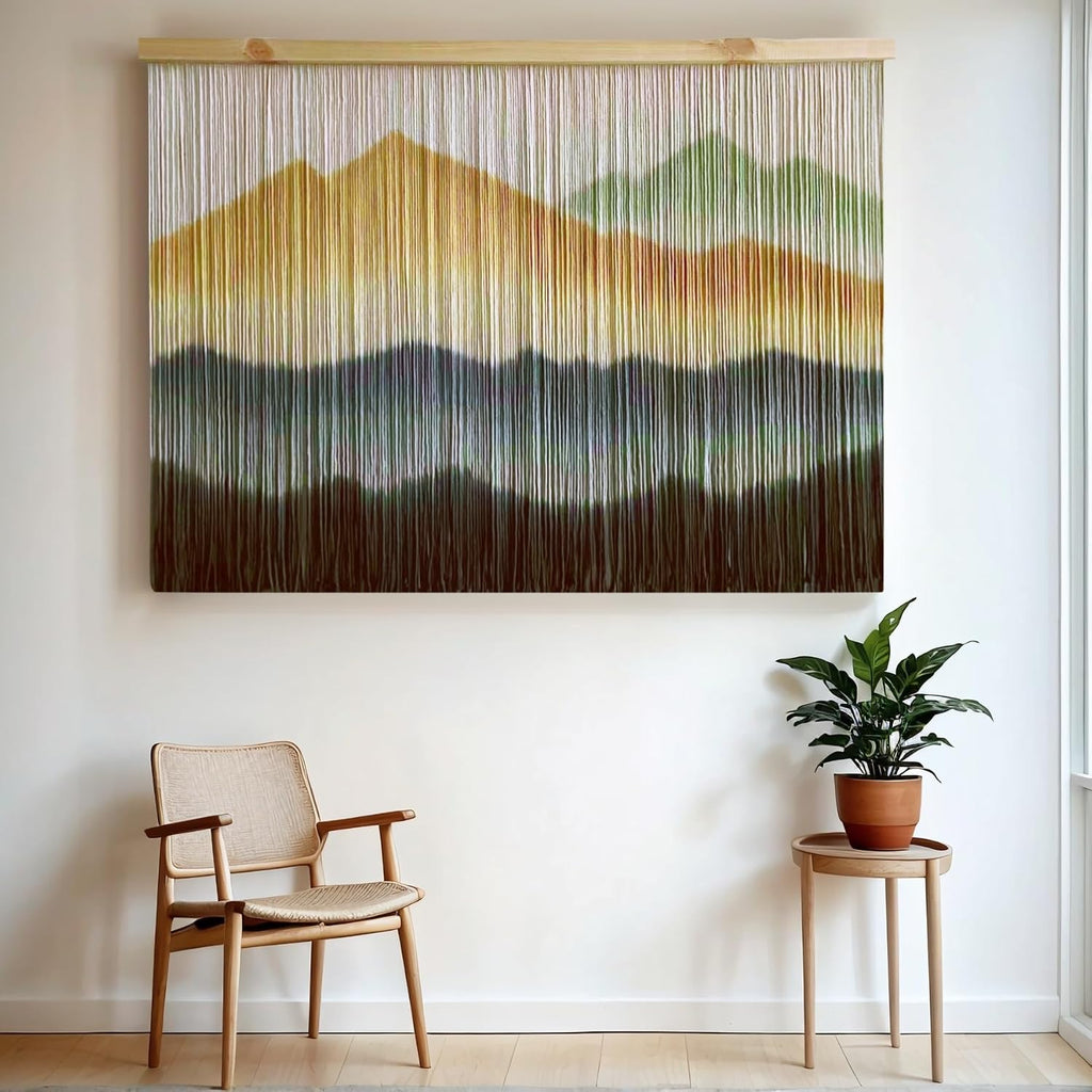 Coffee Dip Dyed Extra Large Macrame Wall Hanging