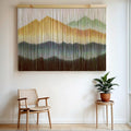 Coffee Dip Dyed Extra Large Macrame Wall Hanging