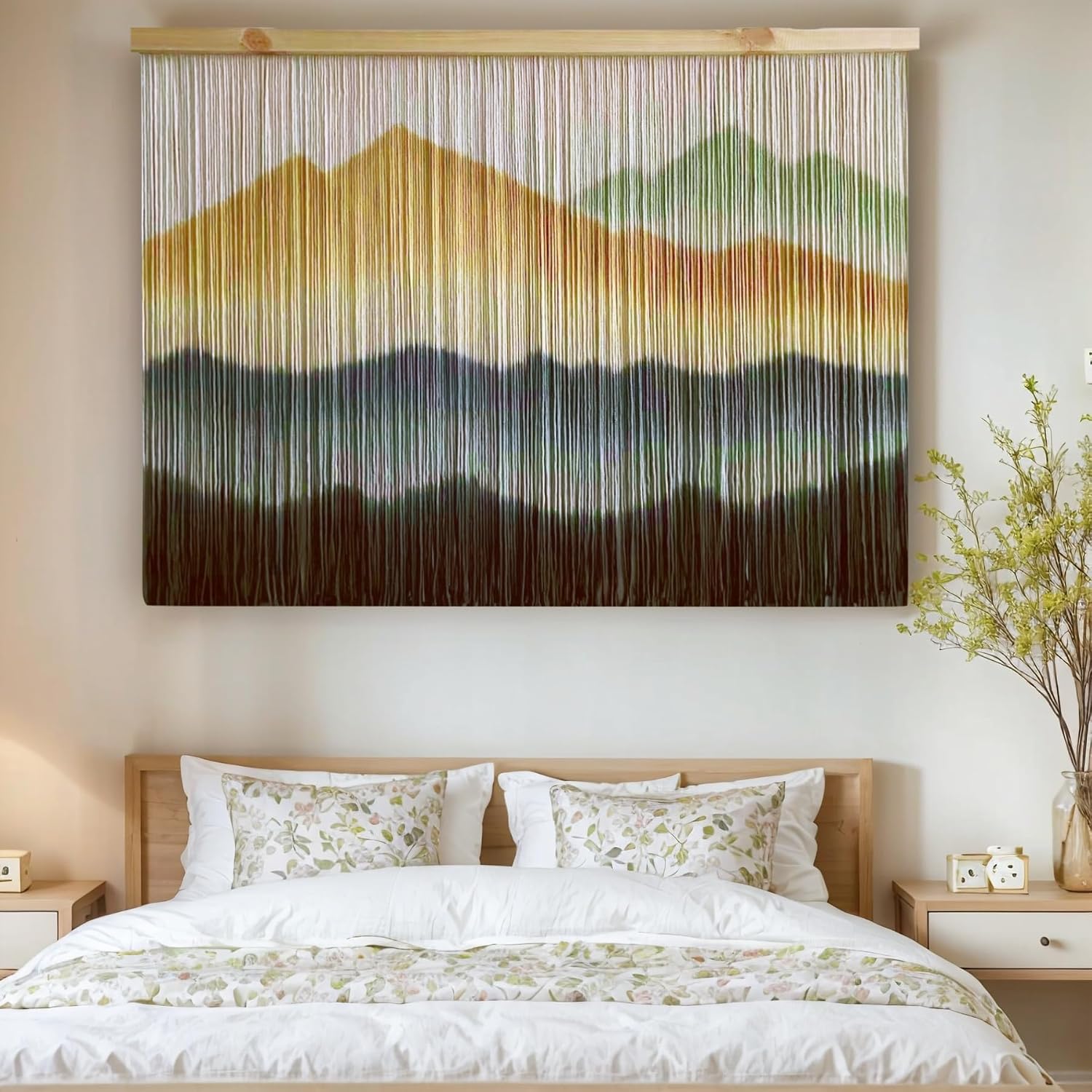 Coffee Dip Dyed Extra Large Macrame Wall Hanging
