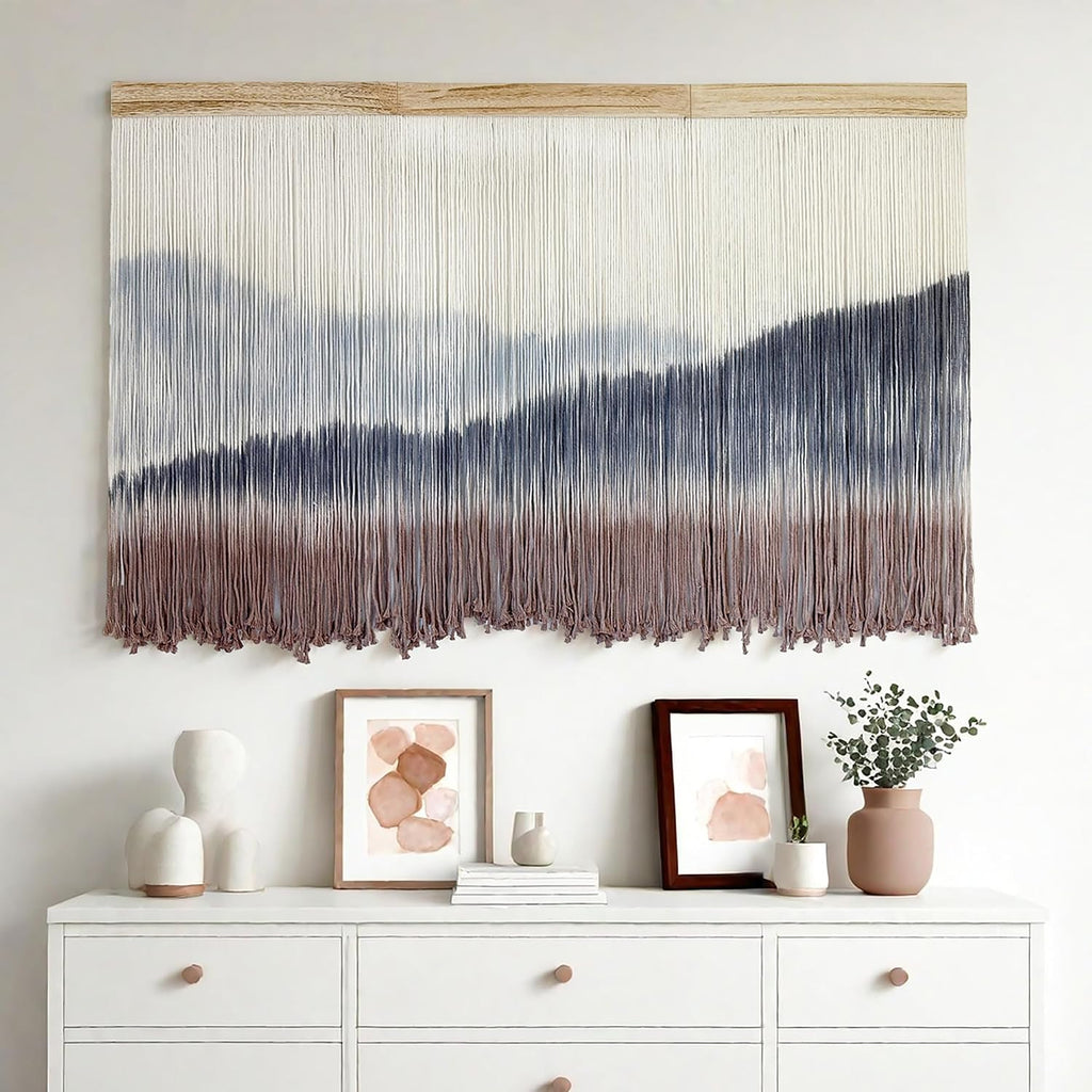 Dip Dye Extra Large Macrame Wall Hanging Tapestry